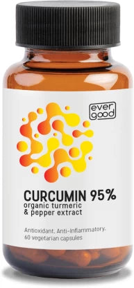 Ever Good: Curcumin C3 95% extract plus Organic Turmeric plus BioPerine (black pepper) - 60 capsules