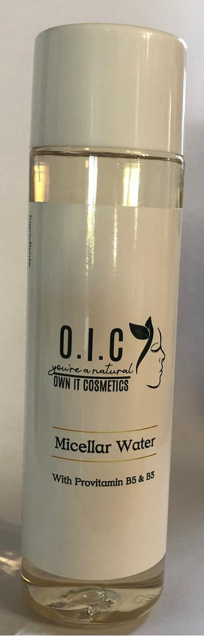 Micellar water with Provitamin B5 & B3 (facial toner and make-up remover) - 200ml