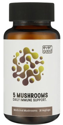 Ever Good: 5 Mushrooms 10:1 extracts - 30 capsules
