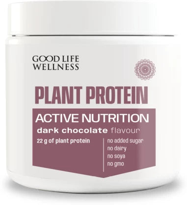 Good Life Wellness: Plant Protein Active Nutrition, Dark Chocolate Flavour - 600g