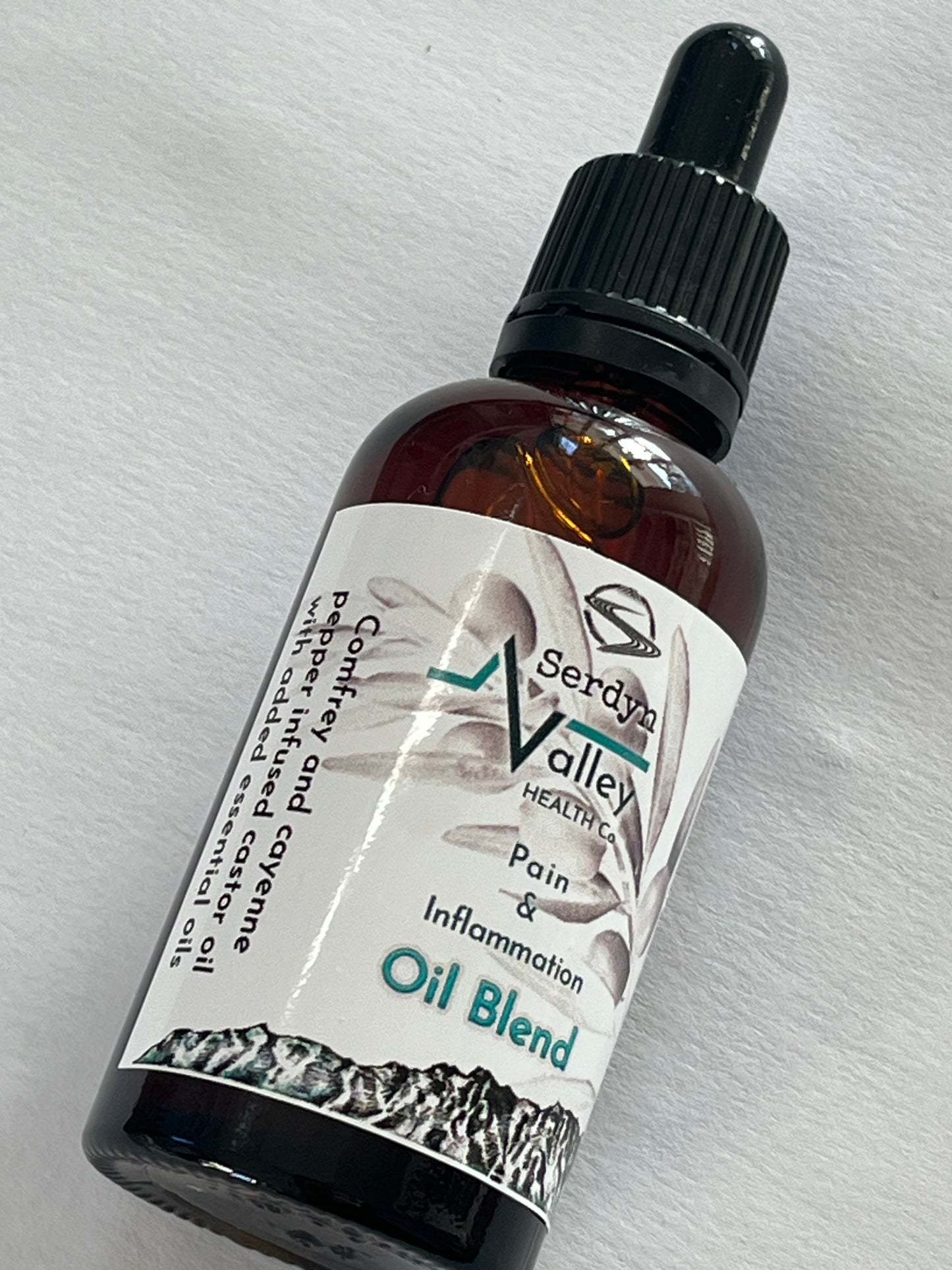 Oil blend for pain & inflammation (50ml dropper bottle)