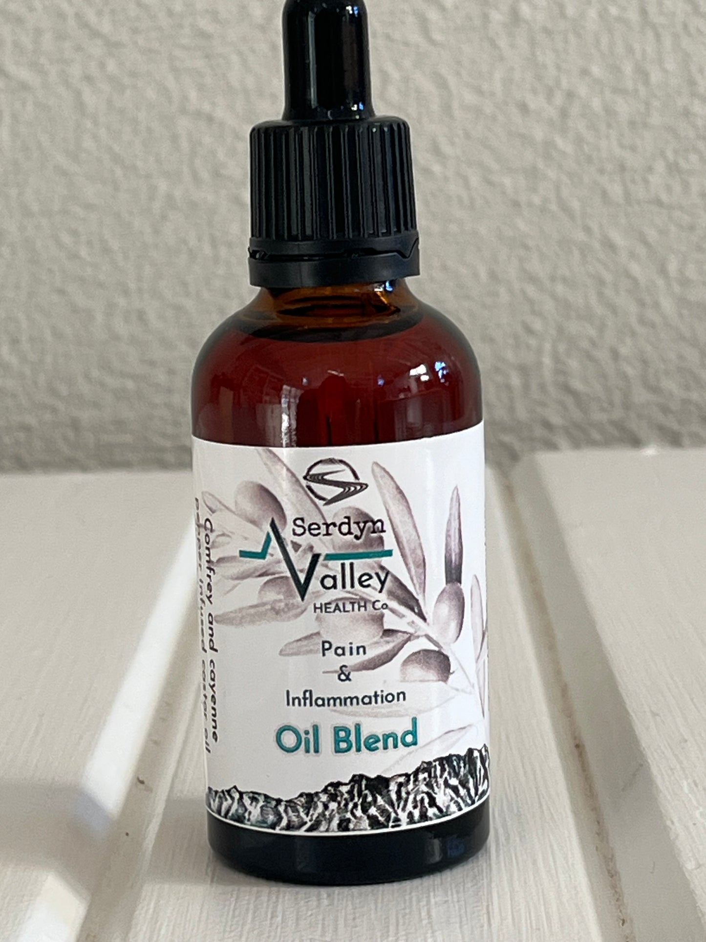 Oil blend for pain & inflammation (50ml dropper bottle)
