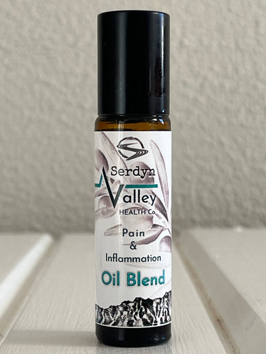 Oil blend for pain & inflammation (10 ml roll-on bottle)