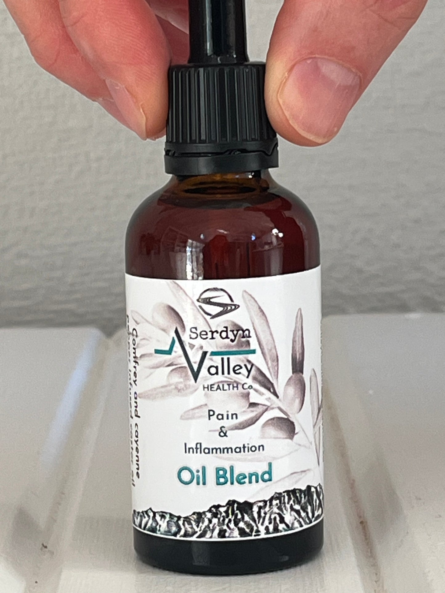Oil blend for pain & inflammation (50ml dropper bottle)