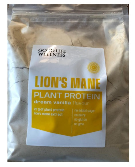 Good Life Wellness: Lion's Mane Plant Protein, Dream Vanilla Flavour - 1kg