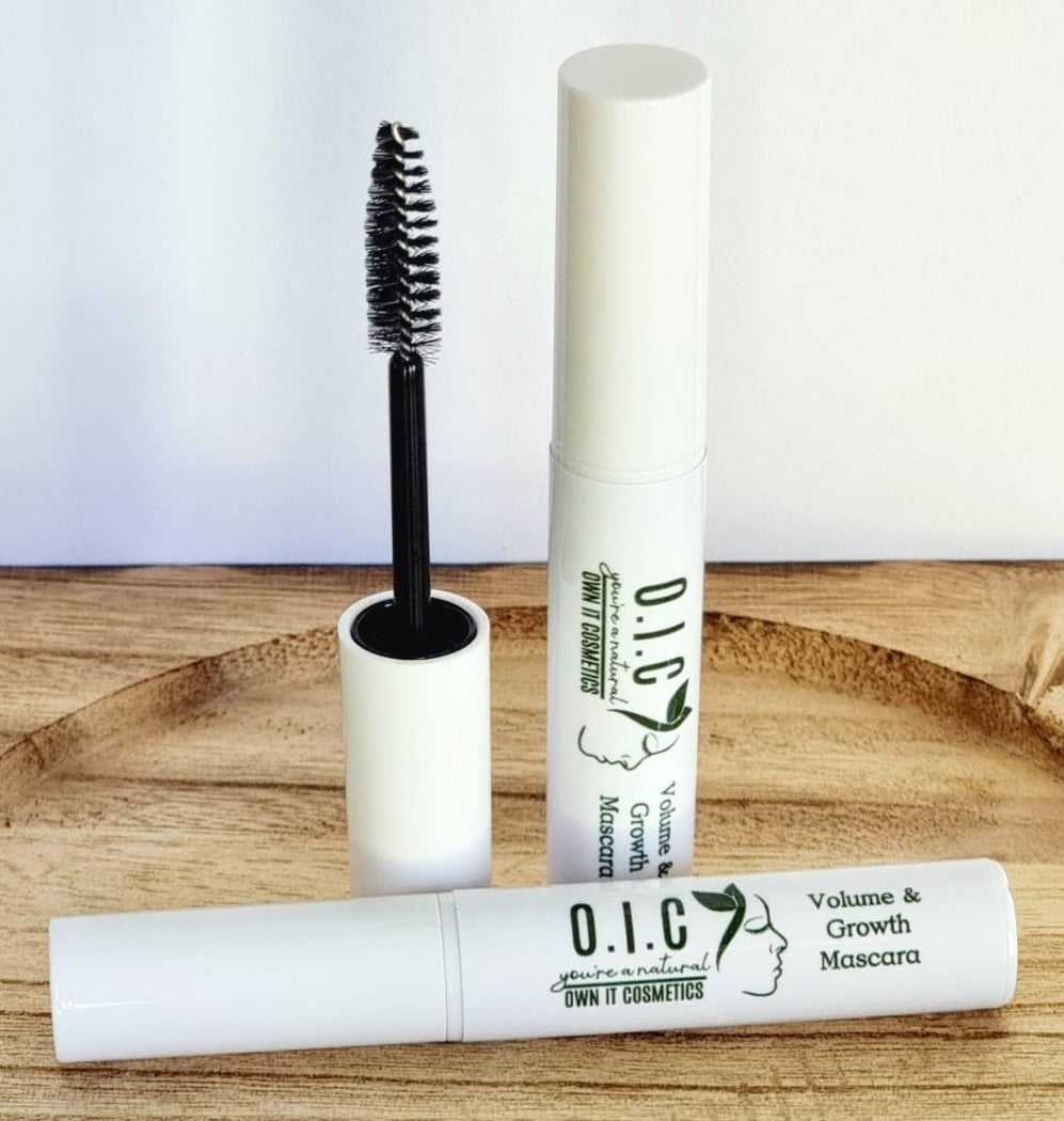 Volume and Growth Mascara, Black or Dark Brown - 10ml