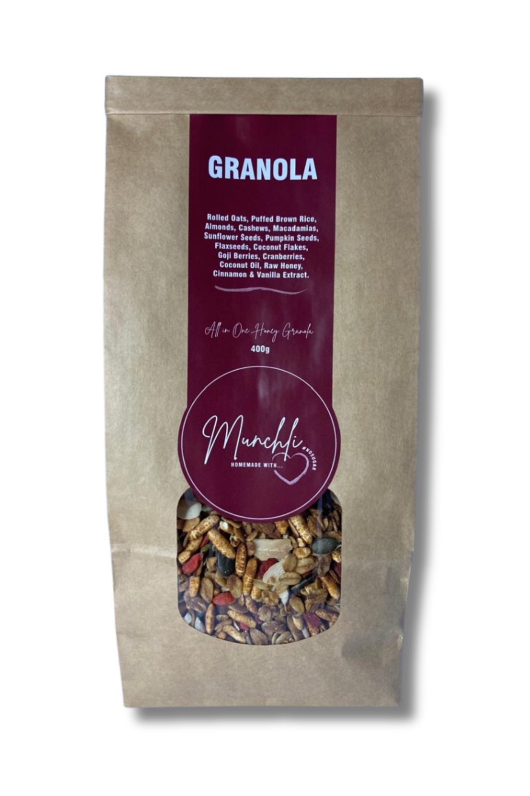 Munchli All-in-one honey granola - 400g or 800g