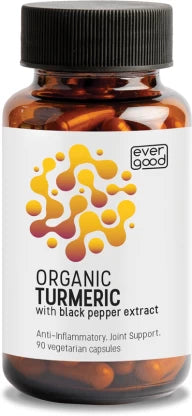 Ever Good: Organic Turmeric plus BioPerine (black pepper) - 90 capsules