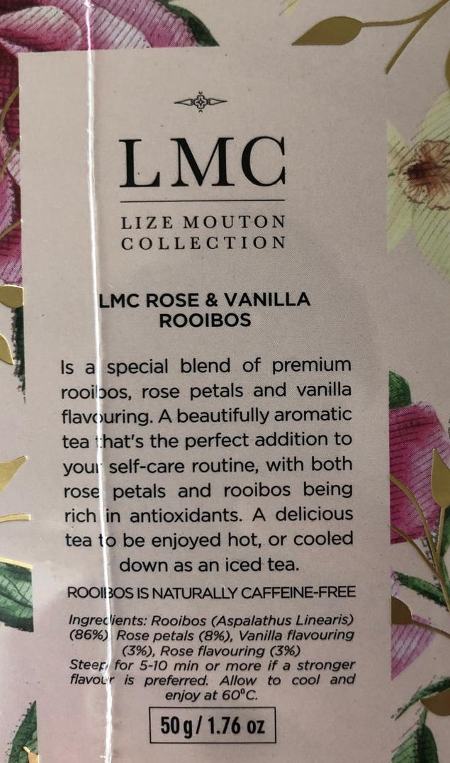 LMC Rose and Vanilla Rooibos Tea
