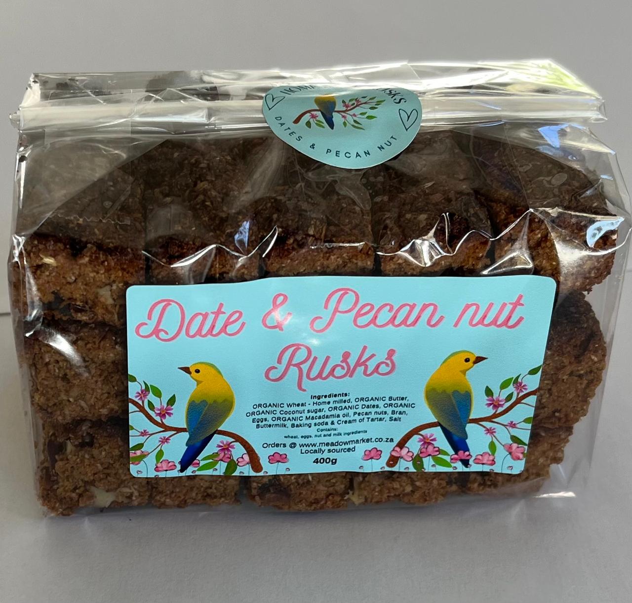 Date & Pecan nut Rusks - 400g