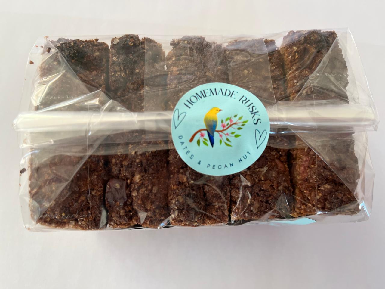 Date & Pecan nut Rusks - 400g