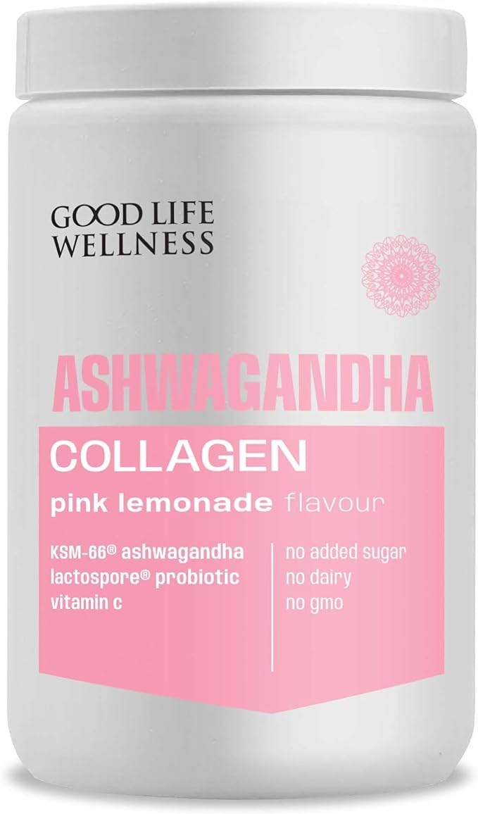 Good Life Wellness: Collagen and Ashwagandha, Pink Lemonade flavour - 270g