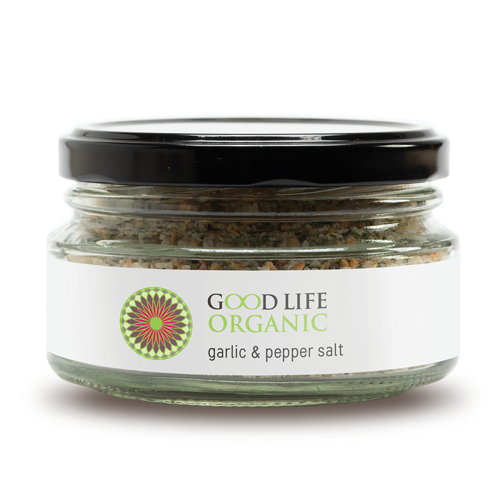 Organic Garlic and Pepper Finishing Salt